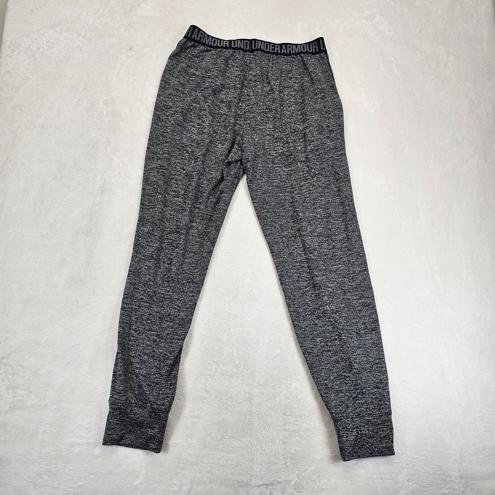 Under Armour Activewear Pants Mens Size Medium‎ Heatgear Sportstyle Gray Black - Picture 2 of 12